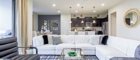 Télévision, cheminée, espaces bureaux