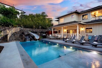 Legendary Estate 50 Steps to Maui’s Best Beach! New! 5 Bedroom, Pool With Slide!