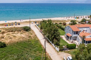 Vlak bij het strand