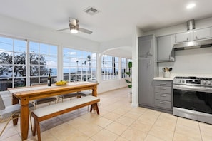 Fridge, microwave, oven, stovetop - The Pelican |Panoramic Ocean Views | Private Deck (Encinitas)