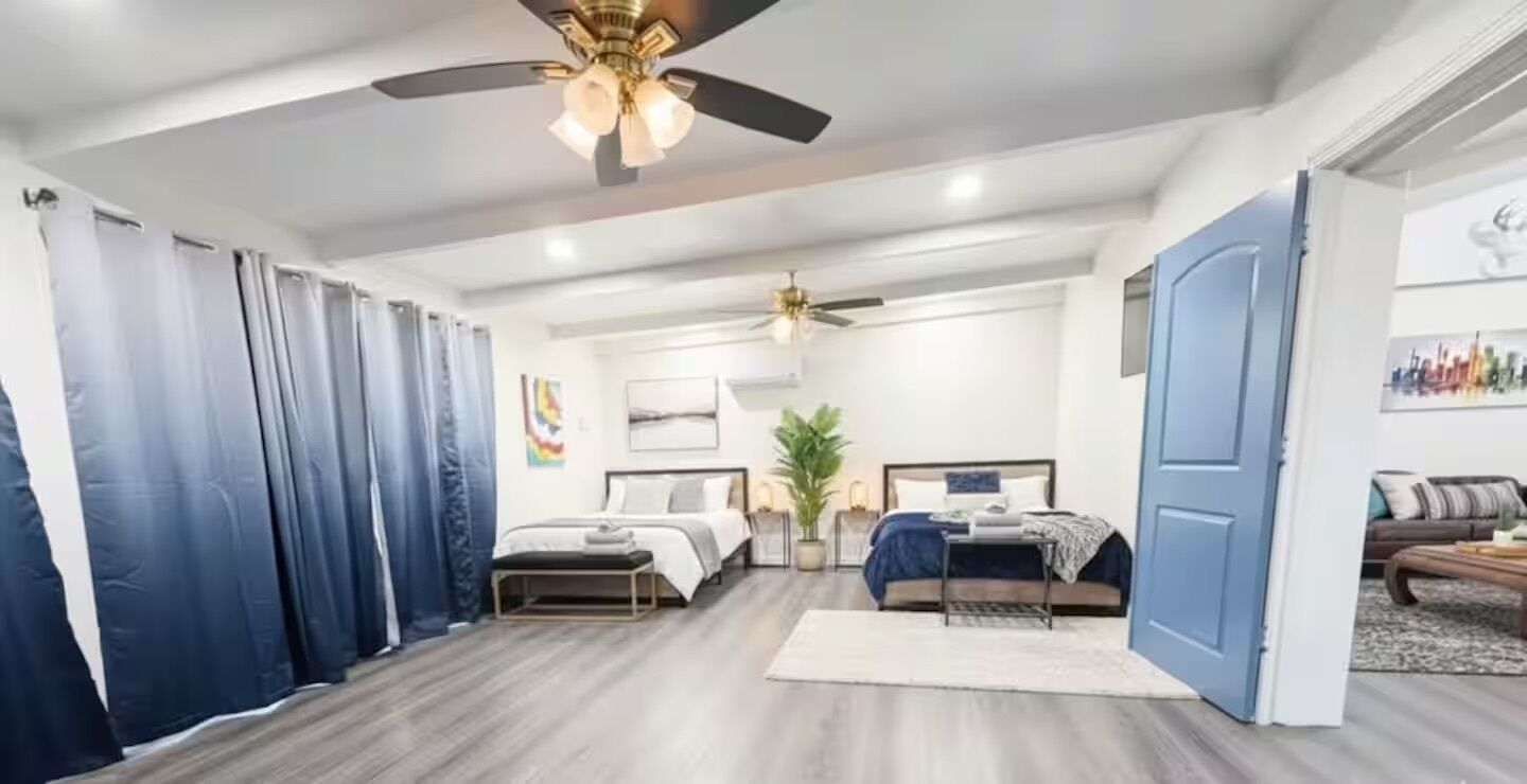 5 soverom, strykejern/-brett, reiseseng for barn og internettilgang