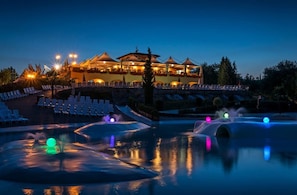 Pool - Ferienanlage Norcenni Mobilehome Happy Premium für 7 Personen (Figline Valdrano)