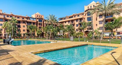 Appartement "Dos Mares" avec vue sur les montagnes, piscine partagée et Wi-Fi