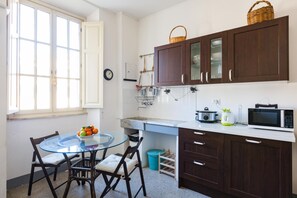 Microwave, oven, stovetop, dishwasher