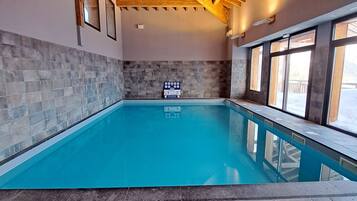 Indoor pool, a heated pool