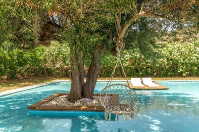 Apartamento En Un Hotel "Ow Andros Luxury Suites 1" Con Vistas A La Montaña, Terraza Privada Y Wi-Fi