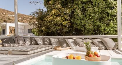 Apartment In A Hotel "Ow Andros Luxury Suites 2" with Mountain View, Private Terrace & Wi-Fi