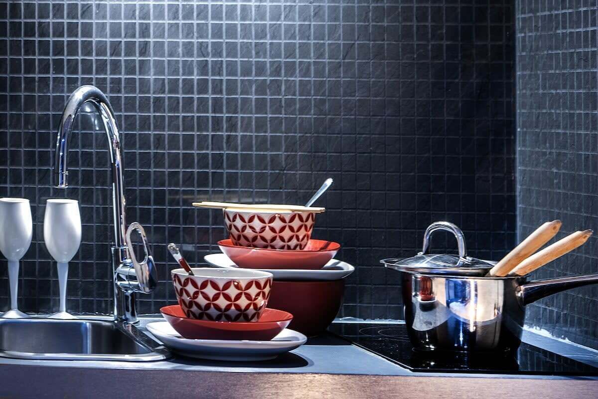 Fridge, microwave, coffee/tea maker