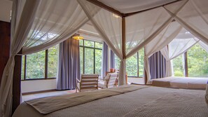 8 bedrooms, iron/ironing board, travel cot, WiFi