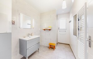 Een douche, een haardroger