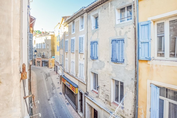 Blick von der Unterkunft