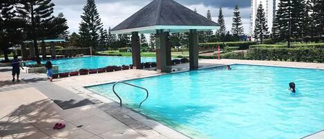 Indoor pool, outdoor pool