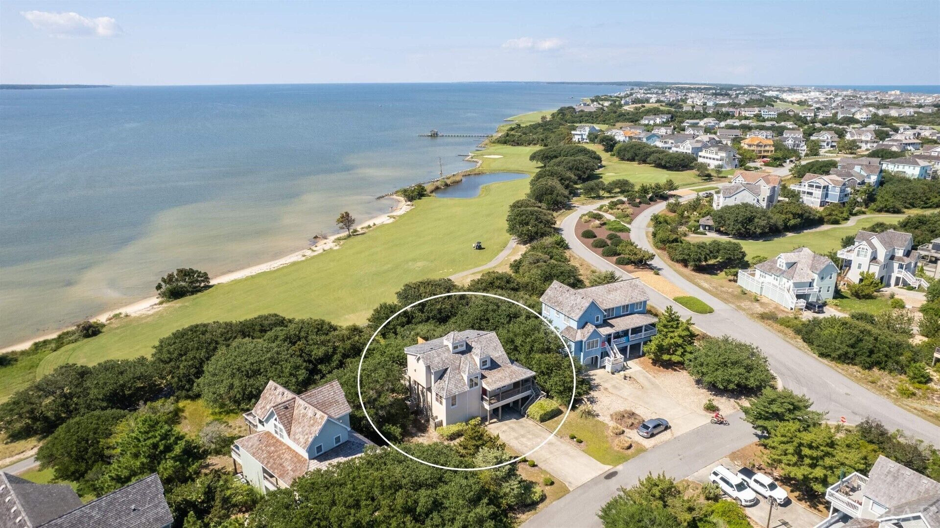 Waterfront Nags Head with stunning views & sunsets, golf, fishing, beach & more