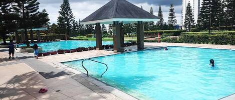 Indoor pool, outdoor pool