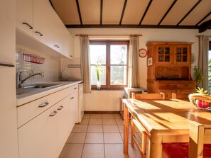 Fridge, microwave, oven, toaster