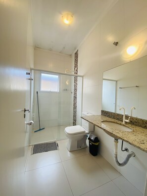 Towels, soap, toilet paper