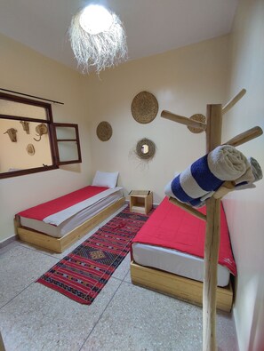 4 bedrooms, iron/ironing board, WiFi, bed sheets - Sun, Sand, and Moroccan Hospitality –Freebirds Hostel, Moroccan Charm 7Mins Away (Agadir)