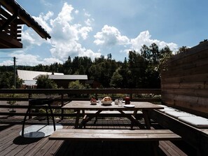 Outdoor dining - Domek pod Szarowym Lasem by Interhome (Wisla)