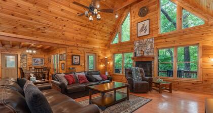 Night Owl Lodge | Pet-Friendly Log Cabin with Game Room!