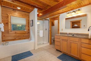Douche, serviettes fournies