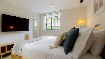 1 habitaciĂłn y ropa de cama de alta calidad