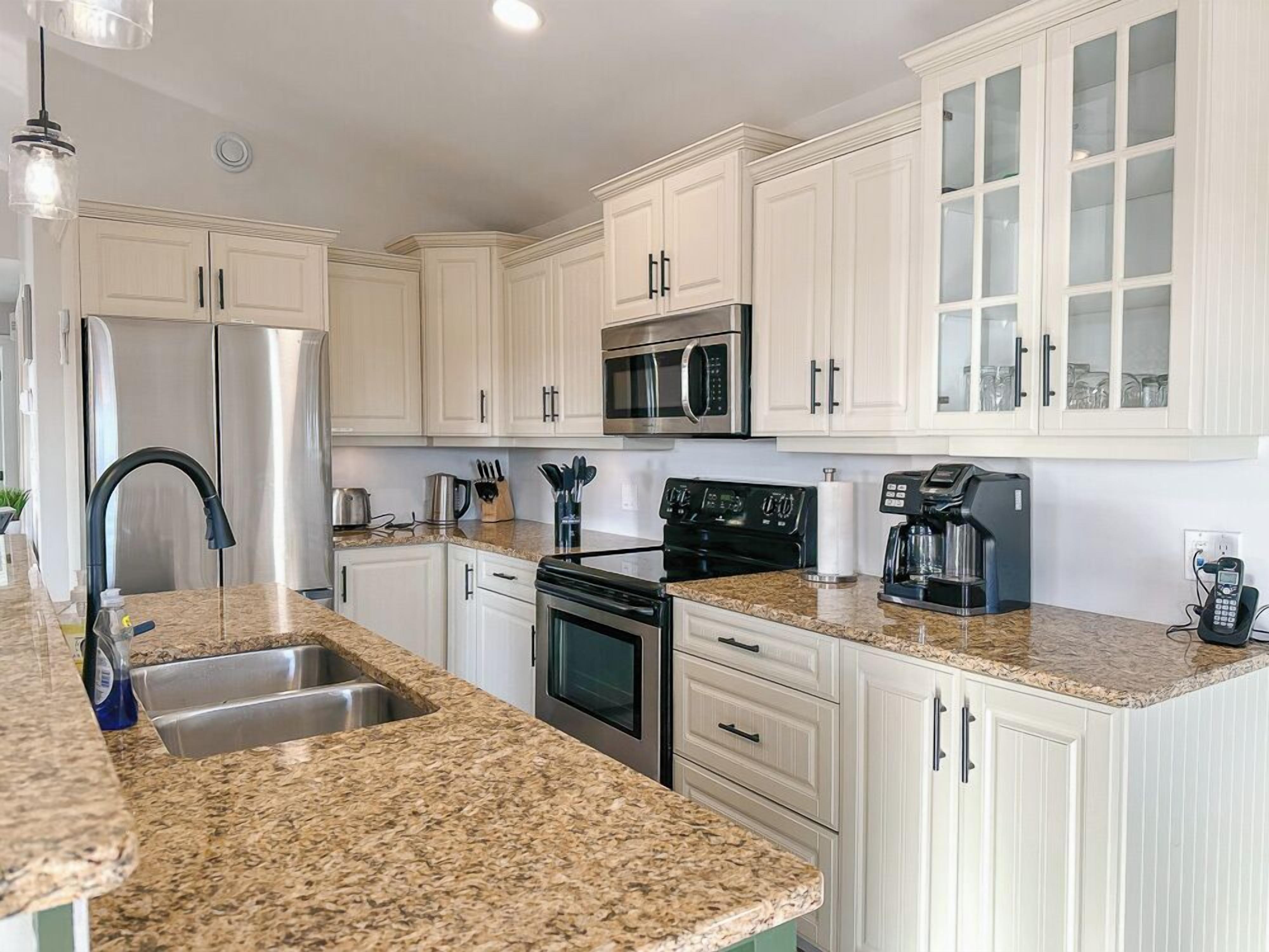 Microwave, oven, stovetop, dishwasher