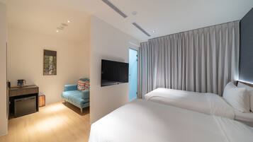 Habitación básica con 1 cama doble o 2 individuales | 1 dormitorio, sistema de insonorización, wifi gratis