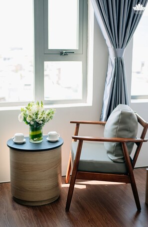 Premium bedding, memory foam beds, minibar, desk