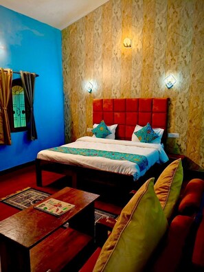 1 bedroom, pillow-top beds, desk, laptop workspace - Ashoka Jungle Resort (Manpur)