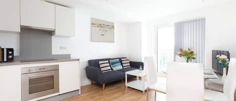 Apartment, 1 Bedroom | Living area