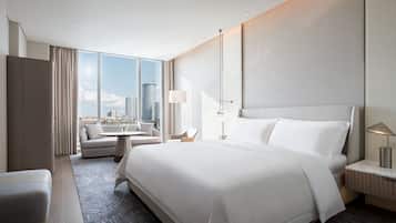 Sábanas italianas Frette, ropa de cama de alta calidad, minibar