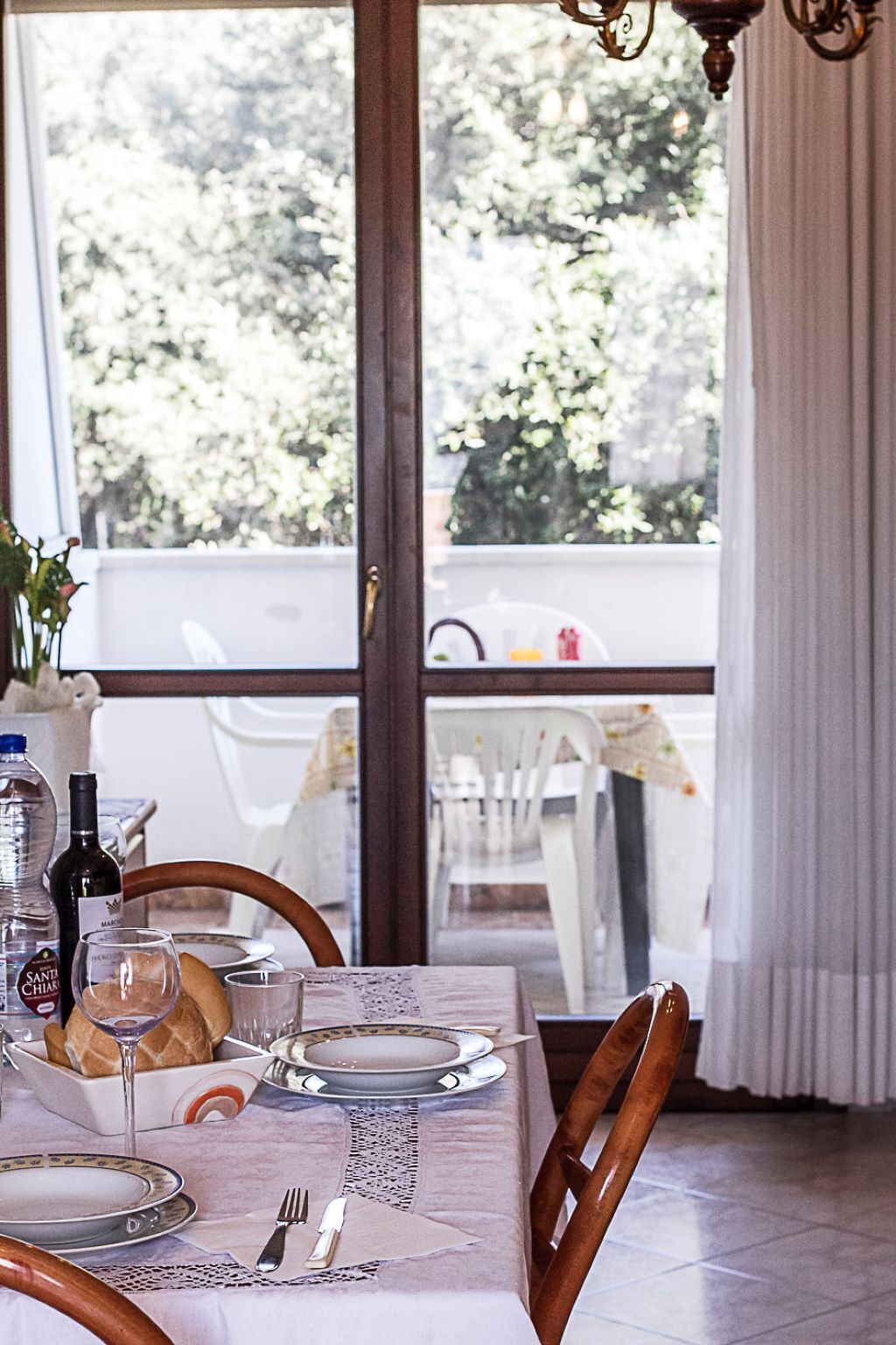 Apartment, 2 Schlafzimmer, Balkon, Gartenblick | Speisen