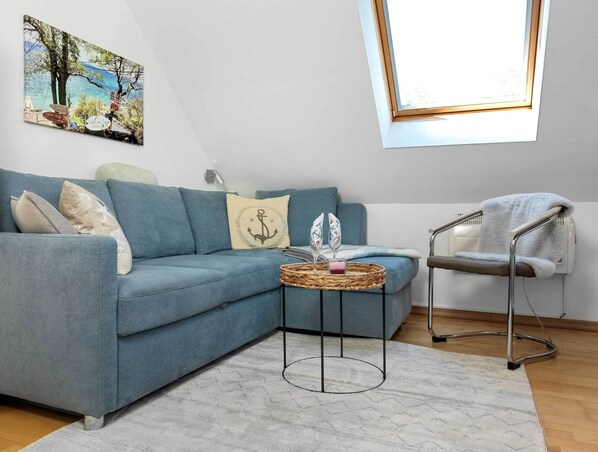 TV, DVD player, books, music library