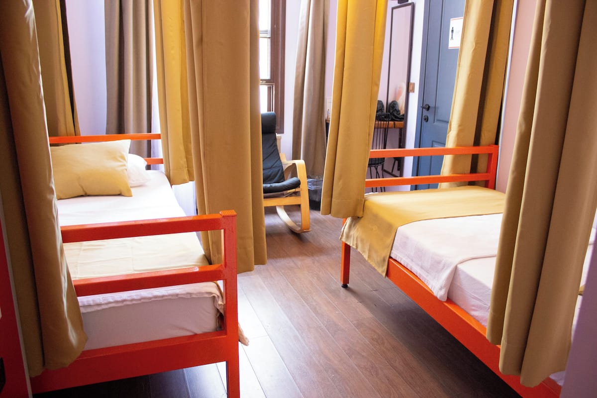 Bed in 4 Bed Mixed Dormitory with Private Bathroom | 1 bedroom, premium bedding, blackout drapes, soundproofing