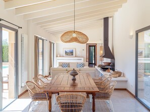 Dining - Amazing rustic Finca Can Riera near Es Trenc, Mallorca! (Campos)