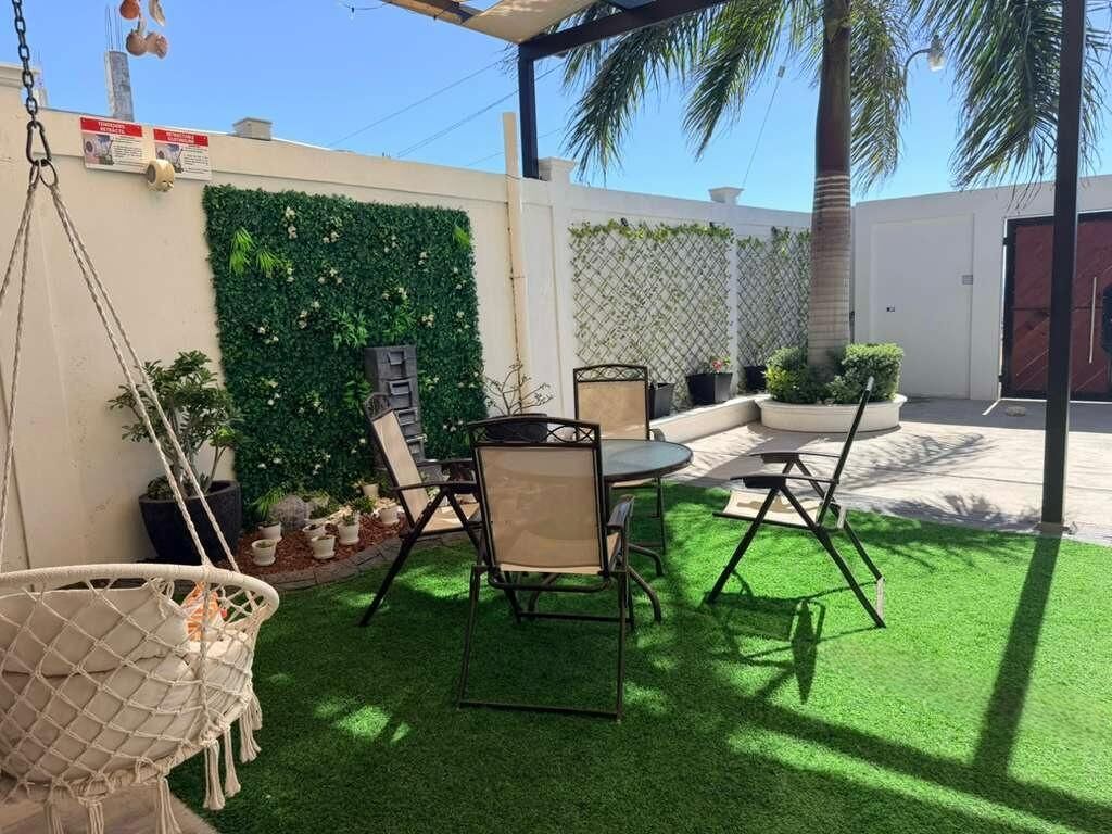 屋外ダイニングエリア