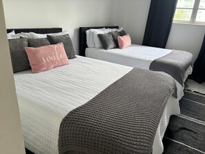 1 bedroom, iron/ironing board, travel crib, free WiFi