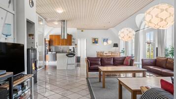 Televisio, takka, DVD-soitin