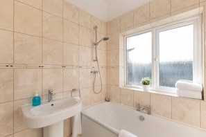 Shower, hair dryer