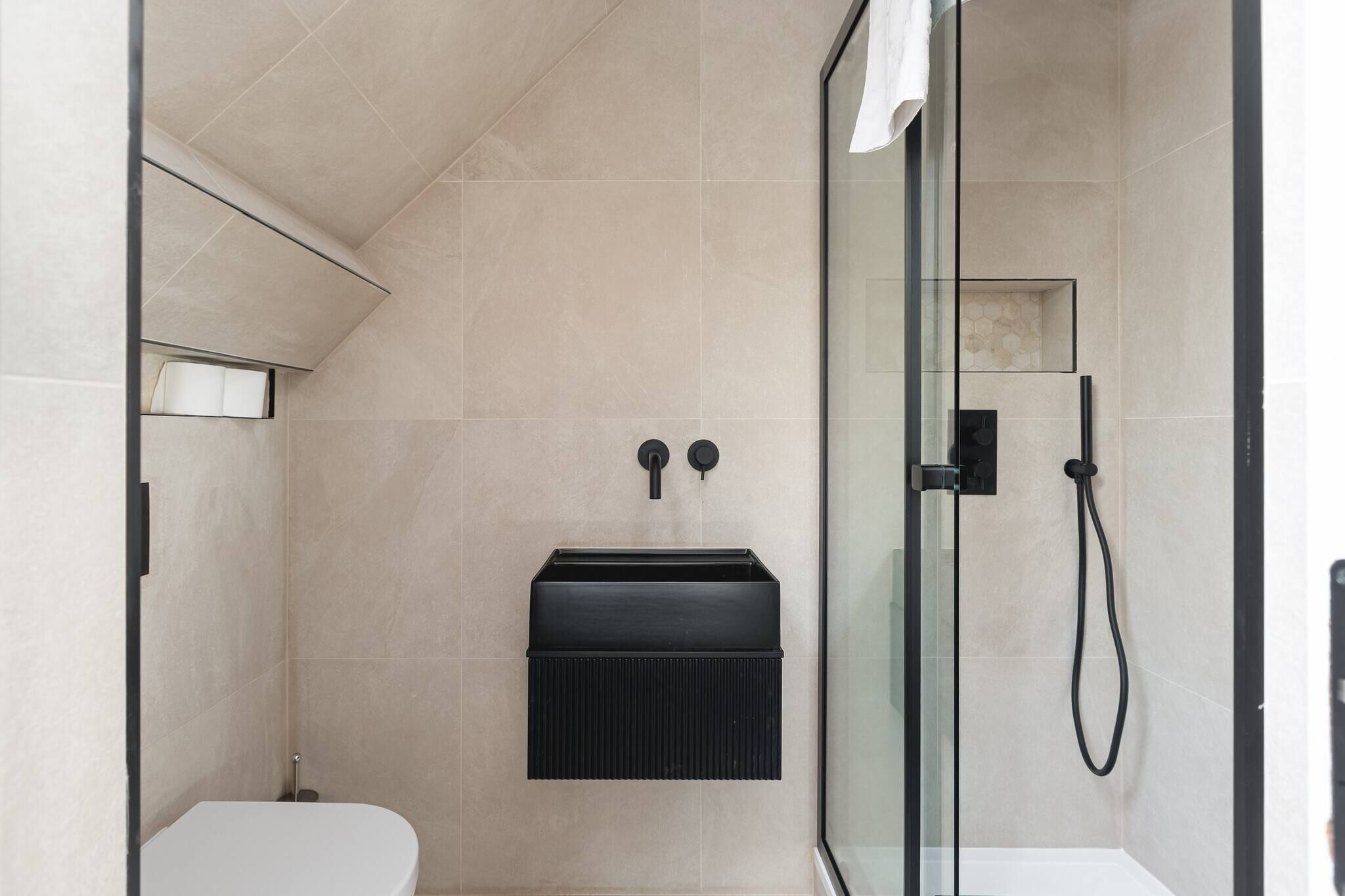 Shower, hair dryer