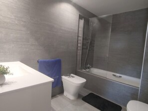 Hair dryer, towels