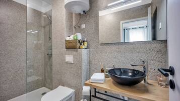 Towels, soap, toilet paper