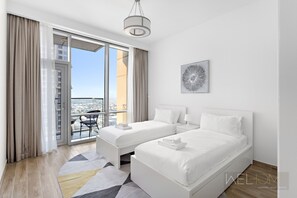 디럭스 아파트 | 2 개의 침실, 각각 다른 스타일의 인테리어, 다리미/다리미판, 무료 WiFi