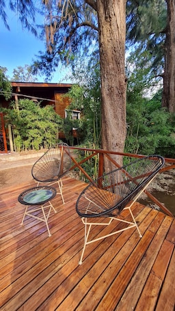 Terrace/patio. Cabaña "las Casuarinas"