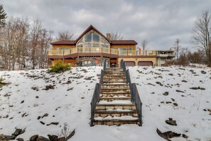 House (3 Bedrooms) | Interior - Deck & Lake View: Spacious Long Pond Home! (Long Pond)