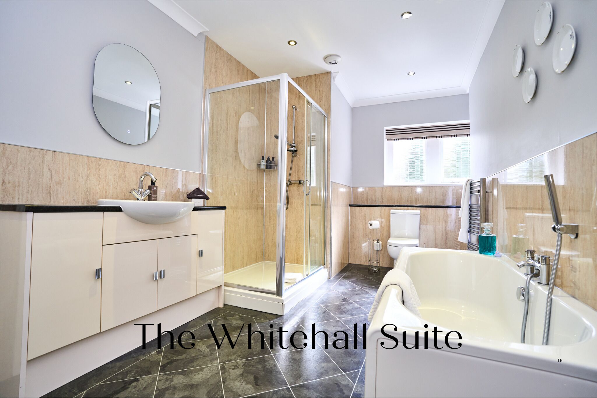Honeymoon Room, Ensuite | Bathroom | Hair dryer, towels
