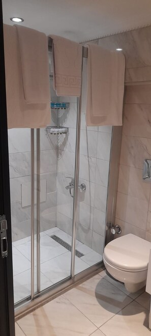 Πιστολάκι μαλλιών, παντόφλες, μπιντέ, πετσέτες