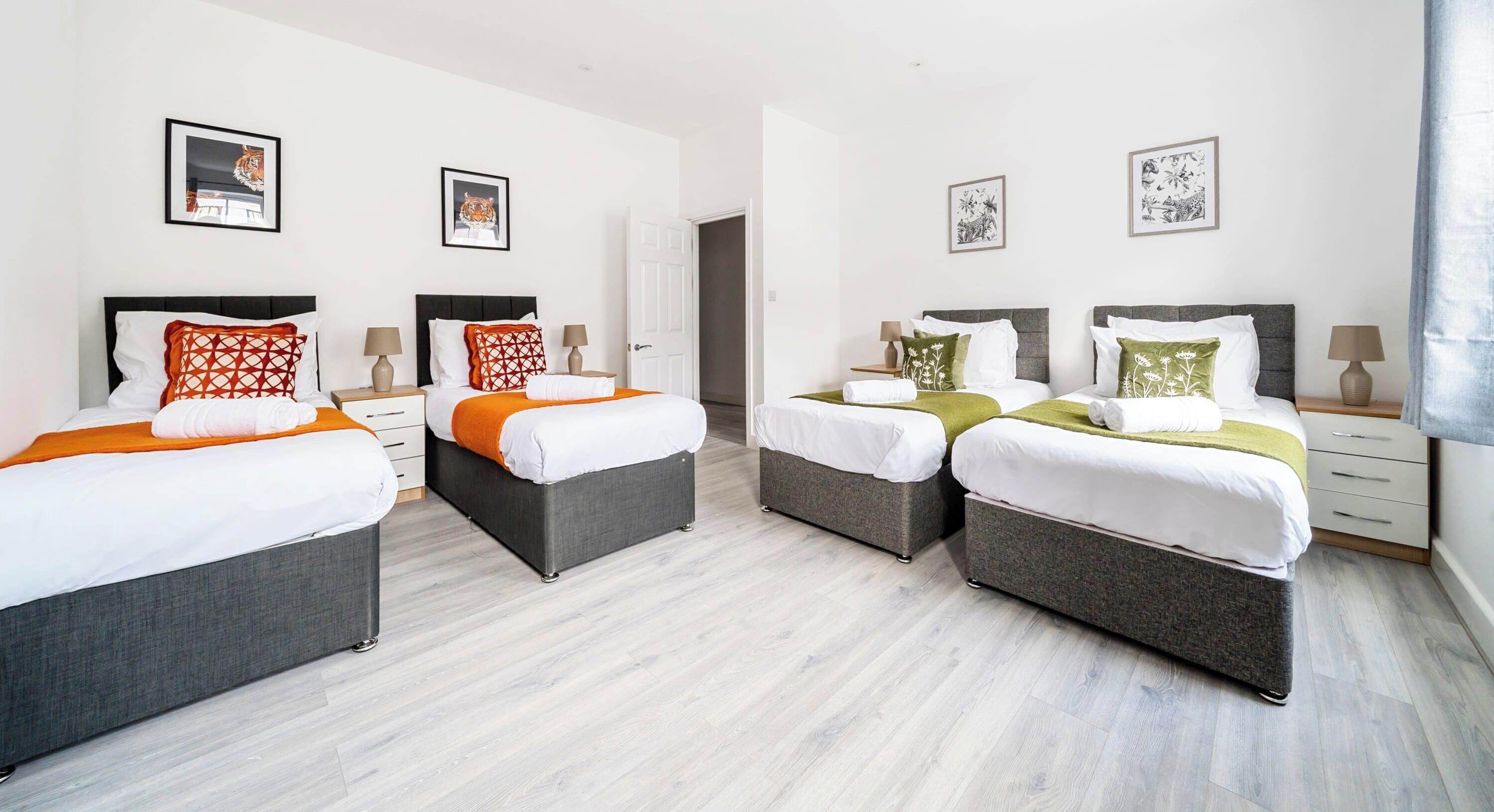 2 عدّة غرف نوم ومكتب ومكواة/لوح كي وواي فاي