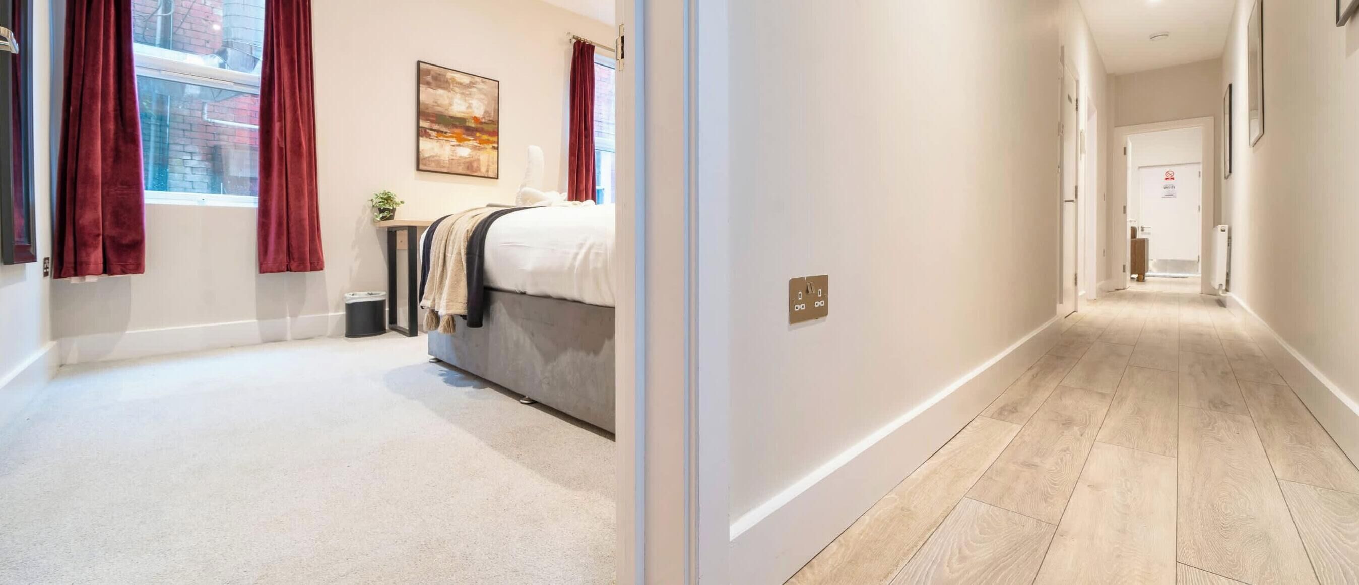 2 bedrooms, desk, iron/ironing board, WiFi