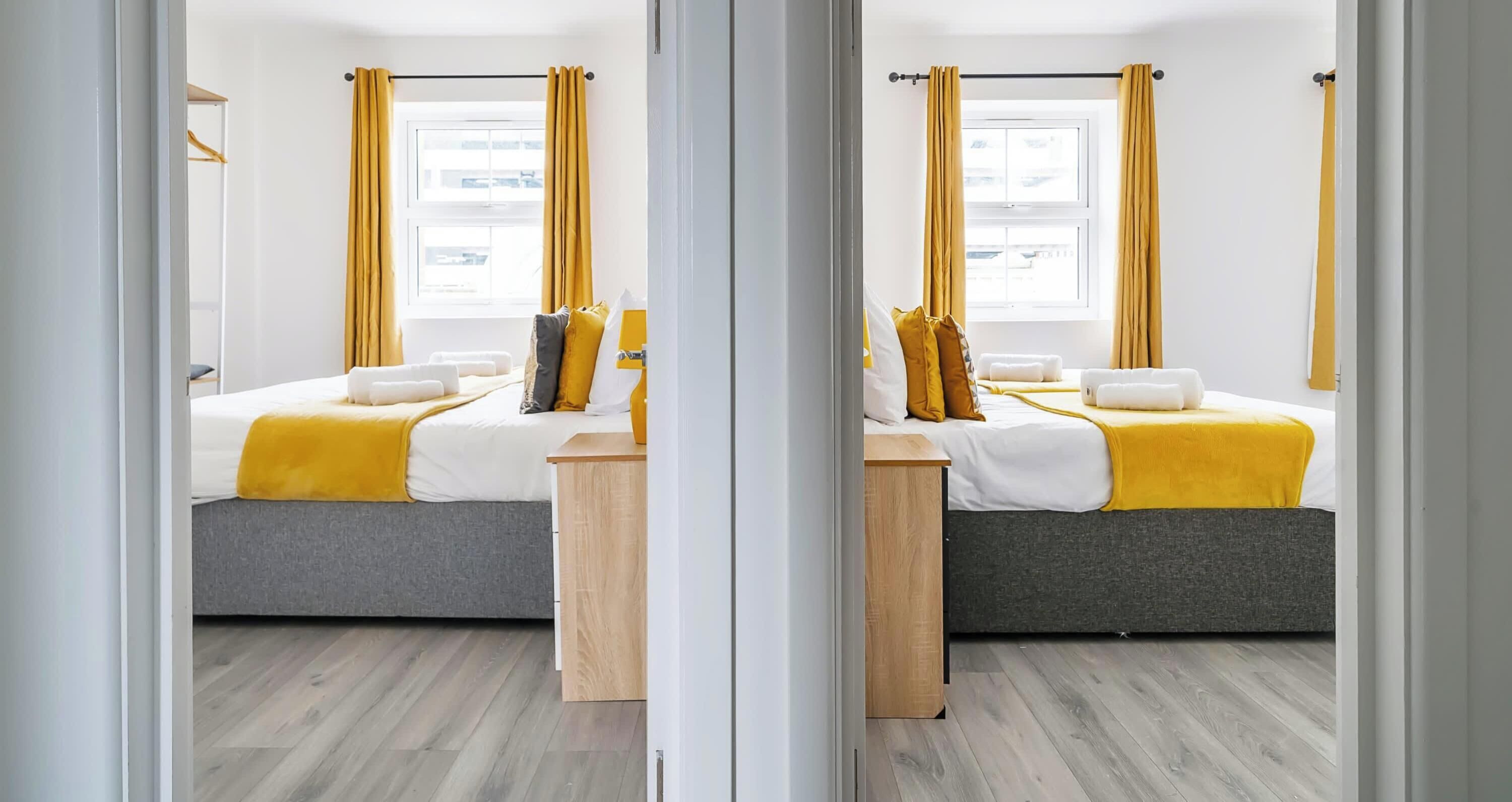 2 bedrooms, desk, iron/ironing board, WiFi